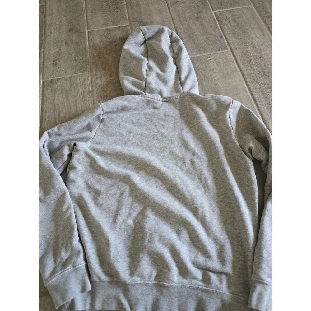 Nike Sportswear Essential Pullover‎ Hoodie Heather Grey XS Embroidered Logo